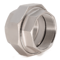 União Roscada Fêmea-Fêmea (cônico metal)